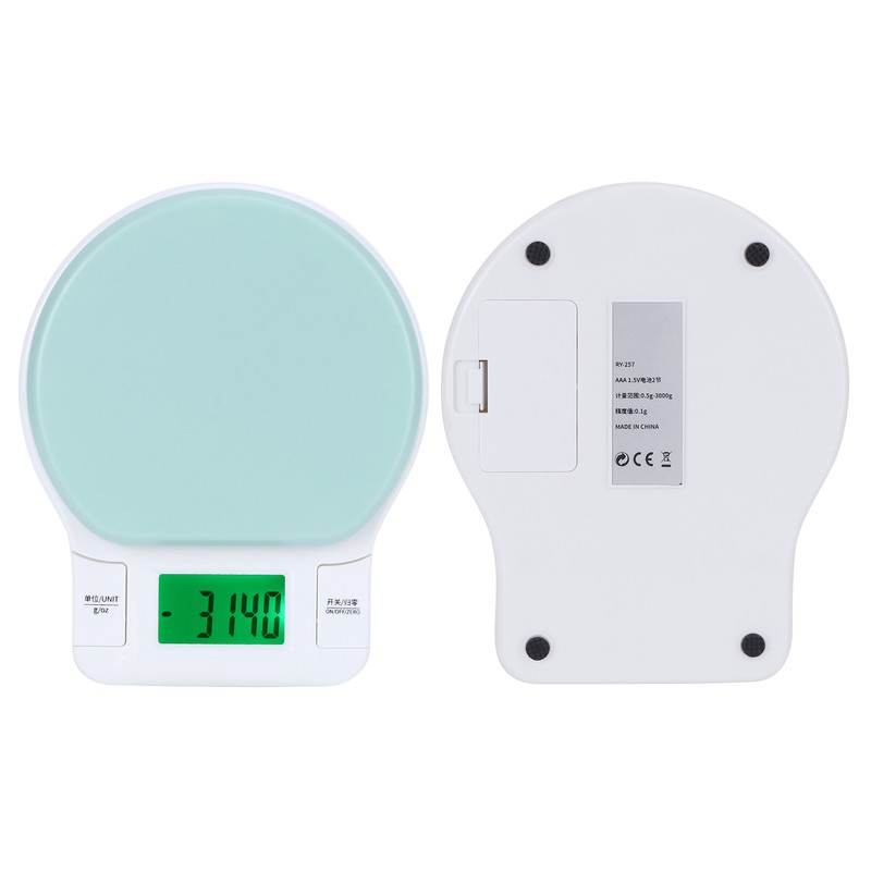 Kitchen Electronic Scale Portable LCD Display Food Weighing Measurement Scale