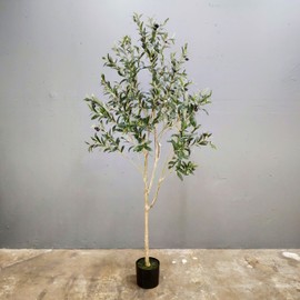 Artificial Olive Tree,Artificial Tree,Silk Tree,Artificial Silk Plant,Artificial Olive Tree 6 Foot (70" high 30" Wide)