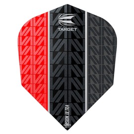 Target darts flights vision ultra red vapor 8 black nº6