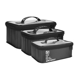Fishing Tackle Box Set of 3 eva Tackle Case Lure Case Transparent Top Lid Multifunctional Fishing Tackle Case Fishing Storage Box Tackle Bag Worm Lures Tenya Case Egi Tackle Box Tackle Bag Worm Lure