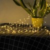 KINGCOO Cluster Fairy Lights with Remote, Waterproof 50LED Silver Wire