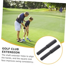 WOONEKY 2sets Shaft Extender Golf Graphite Shafts Extender Stick Pp Extension Rod Alignment Sticks for Golf Clubs 2pcs*2