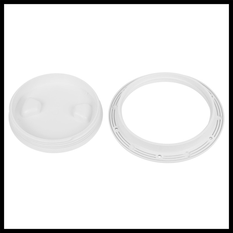 Hihaha 6" Boat White Circular Inspection Hatch Deck with Detachable