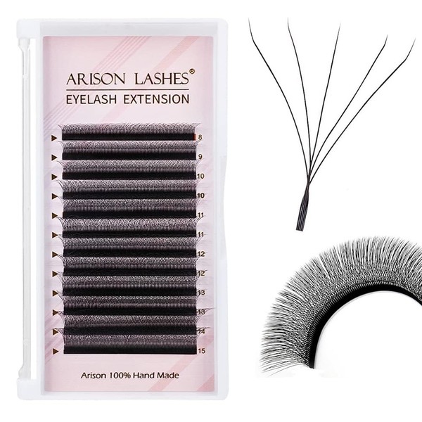 5D W Shape Eyelash Extension Natural Soft Volume 0.07mm D