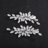 Teyglen Rhinestone Hair Clips Sparkly Zircon Crystal Hair Barrette for