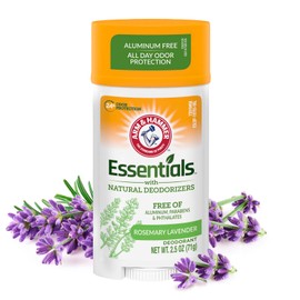 Arm & Hammer Essentials, Desodorante Aroma Lavanda Y Romero, Fórmula Natural, Sin Aluminio & Parabenos, Protección de Olor por 24 Horas, 71 gr