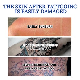 Tattoo Remover Cream, Tattoo Dissolving Gel, Tattoo Removal Cream, Tattoo Wash Gel for Cleaning Tattooed Skin, Tattoos Fading Cream Anti-Tattoo Printing Cream 02