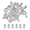 sourcing map 1/16" 1.5mm Aluminum Crimping Loop Sleeve Single Round