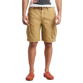 Unionbay mens Survivor Belted Cargo Short - Reg and Big & Tall Sizes,Rye,32
