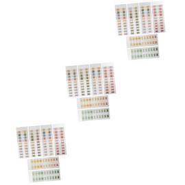 Operitacx 3 Sätze Farbige Indexaufkleber Klebeetiketten Bindelaschen Notizbuch Registerkarten Farbige Lesezeichen Professionelle Klebelaschen Selbstklebende Klebefahnen Papier 6 Blatt * 3