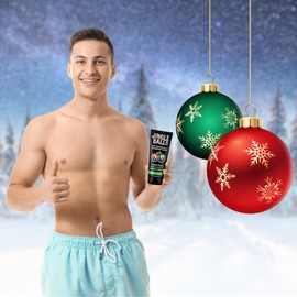 Pelto Jingle Anti-Chafing Cream Ball Deodorant for Men. 2025 Stocking Stuffers for Men Christmas Gifts For Husband Boyfriend, Unique Gifts for Him. White Elephant Gift Dad Boyfriend Secret Santa