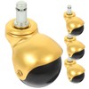 ULTECHNOVO 4pcs Gold Swivel Casters Chair Rollers Activity Walker Chair