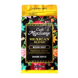 Café Mexicano - Mexican Blend Ground Coffee - Specialty Arabica Coffee Sourced from Mexico - 12 oz. Bag
