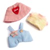 Clothes for Doll(No Doll),3 Piece Outfit Hat & Overalls Set