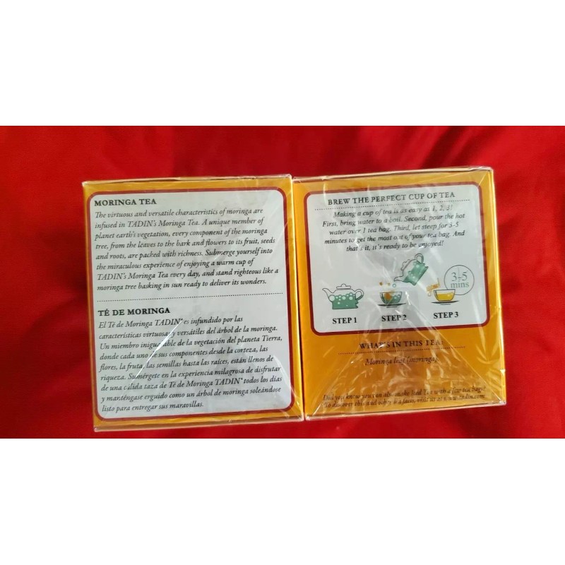 TADIN 2 PACK MORINGA TADIN TEA (48 BAGS) TE DE