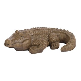 Solid Rock Stoneworks Aged Pine Alligator Fountain Animal, 5" Tall