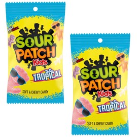 SourPatch Kids Tropical, 8 Ounce Bags (Pack of 2)