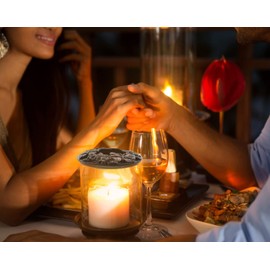 Hion Candle Toppers Scented Candles Cover, Leaf Pine Candle Topper Shade Sleeves for Candle Jars,Candles Gifts for Women Candle Accessories Jar Candle Lid-Help Jar Candles Melt Evenly(Butterfly Black)