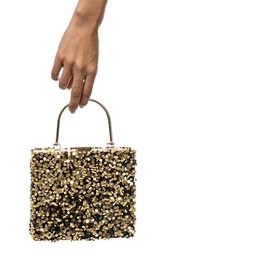 Chaks - Handbag, Clutch with Glitter Sequins, Evening Bag, Small Handbag, Accessory for Carnival, Disco, Everyday Use