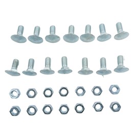 WELLBOX Stainless Steel Bumper Bolts Kit with Caps Compatible with 1964-1972 Chevelle, El Camino, Monte Carlo, GTO, Cutlass, Nova - 28 Pieces