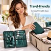 24-Piece Stainless Steel Manicure Pedicure Set – Green Nail Clippers,