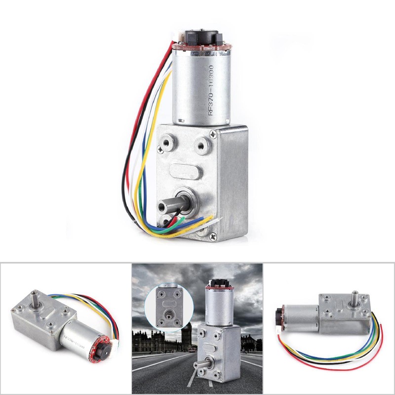 12V High Torque Worm Geared Motor, Geared Motor, DC Motor