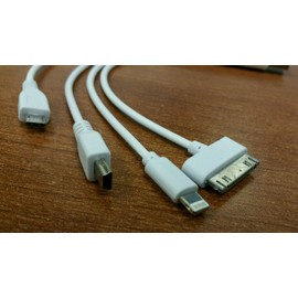 Unbranded USB Multi Charging cable Cord 4in1  fits all phones. Apple, Android, etc. New!