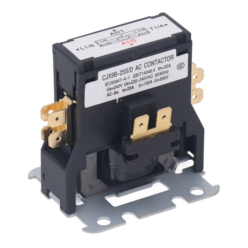 HVAC Contactor Single Pole 25A for Air Conditioner Condenser Compressor