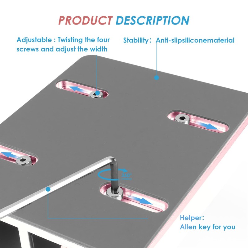 LALAFINA Vertical Laptop Stand Double Slot Base Laptop Holder Sleek