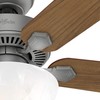 Hunter Fan 52 inch Traditional Matte Silver Indoor Ceiling Fan