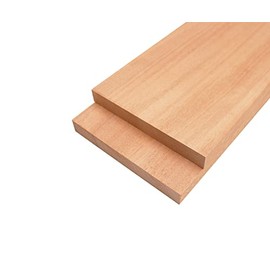 Barrington Hardwoods Okoume Lumber Boards - 3/4" x 6" (2 Pcs) (3/4" x 6" x 12")