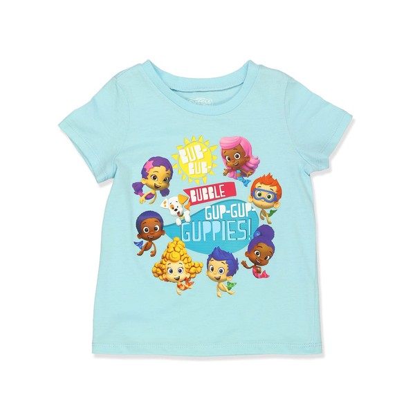 Bubble Guppies Toddler Short Sleeve T-Shirt Tee (2T, Blue)