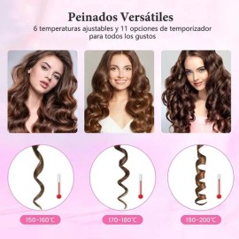 Rizador Automatico De Cabello Inalámbrico Varita Rizadora                                                                                             