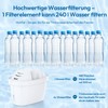 Mutital Water Filter Cartridges Pack of 6 Replacement for Brita