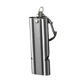 Sosoport 1pc Stainless Steel Whistle Whistles Black Whistle Emergency Whistle Headlight Gold Whistle Electric Whistle with Cover Double Vehicles Tin Bell Automatic Portable Thunderer Silver