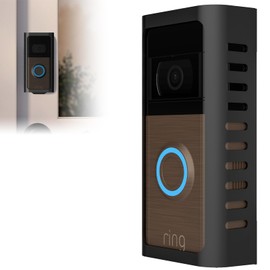 No Drill Ring Doorbell Mount for Ring Battery Video Doorbell 2/3/4/Pro (2024 Release), Adhesive Mouting Bracket Door Bell Cover Holder for Apartment Security