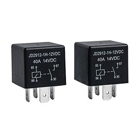 YiePhiot 2 Pack Car Relay 4 Pin 12V 40 Amp Model No : JD2912-1H-12VDC 40A 14VDC, Car Relay Switch Auto Switches & Starters