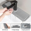 Kitchen Sink Splash Guard Behind Faucet, Silicone Draining Mat for