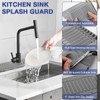 Kitchen Sink Splash Guard, 2024 Upgrade Silicone Sink Faucet Mat,
