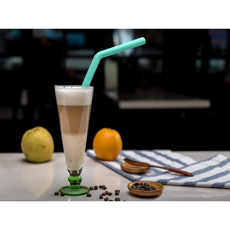 alwaysig Kit 12 Popotes Silicona Portátiles Ecológico (Rectas y Curvado),