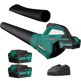 PULITUO Cordless Leaf Blower with 4.0Ah Battery and Charger Lightweight for Lawn Patio Yard Garden Dust:_1 Battery