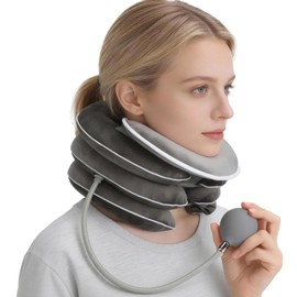 Neck Stretcher for Cervical Traction, Inflatable Neck Support, Neck