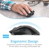 FMOUSE Wireless Gaming Mouse, 4000 DPI, USB C Rechargeable, Ergonomic