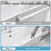Soliwo Bathtub Splash Guard PlayPad Shelf Area with Strong Suction