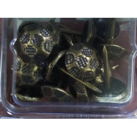 Unbranded 6 Pcs Brass Plated Upholstery Tacks