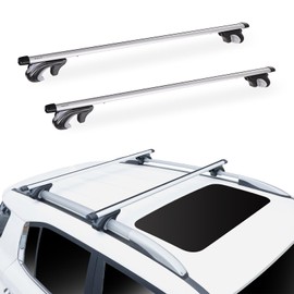WdfCariP Roof Rack Cross Bars 54", Universal Adjustable Aluminum Crossbars with Dual Lock System for Kayak, Cargo, Bike, and Luggage Carrier and More with Existing Raised Side Rails