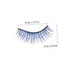 Baluue 25pairs Rhinestone Fake Eyelash Extensions for Festivals and Cosplay