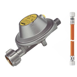 Roeder GOK Caravan Gas Regulator 30 mbar 1.2 kg/h with 8 mm Hose