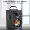 Portable Big Bluetooth Speakers with Light, Wireless with Subwoofer, FM