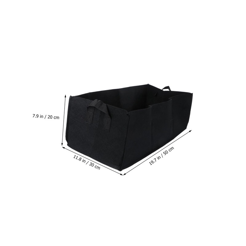 NOLITOY 2pcs Grow Bag Fabric Vegetable Grow Pot Bags Rectangular